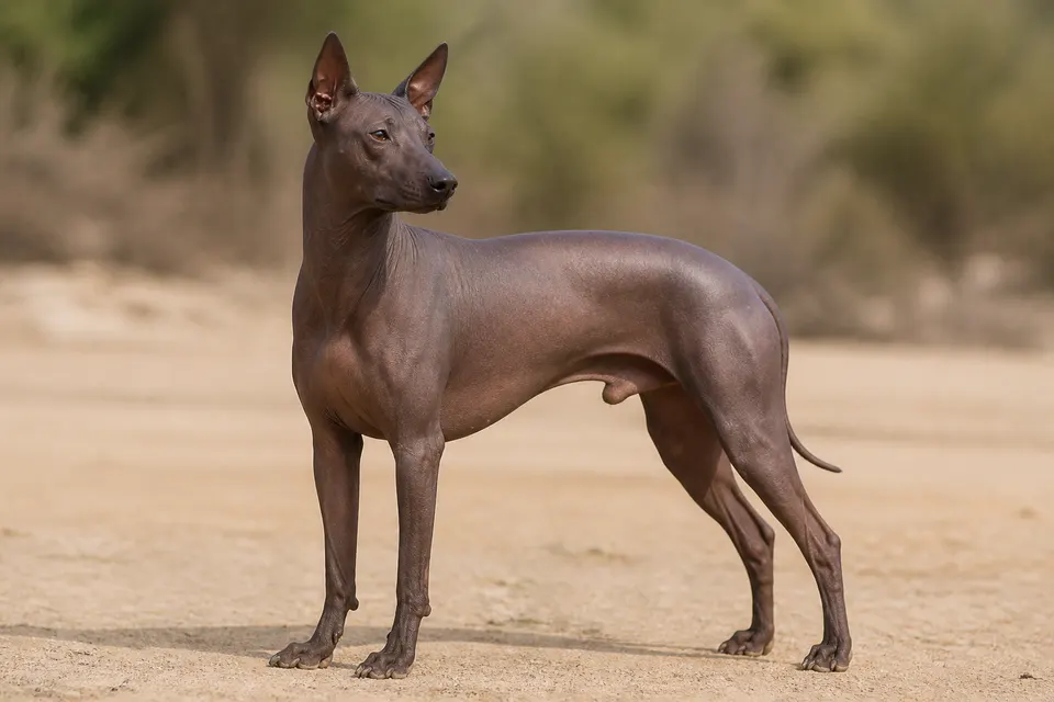 Peruvian Hairless Dog犬 · 正面