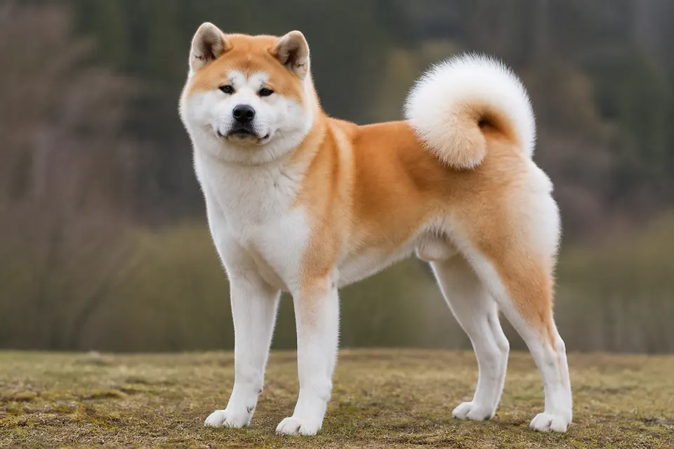秋田犬 · 正面
